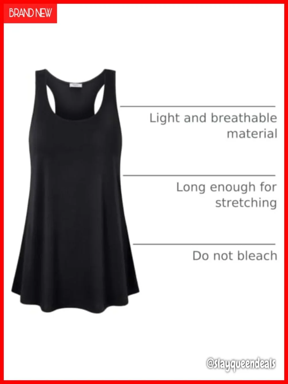 N/A lightweight racerback